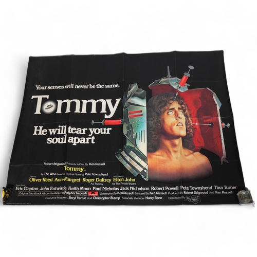 74 - THE WHO, an original British Quad film poster for TOMMY, 30 x 40 inches