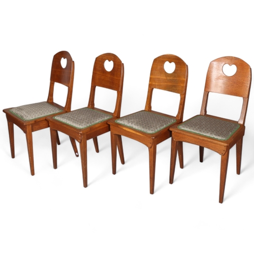 86 - RICHARD RIEMERSCHMID (1868 - 1957), a set of 4 Arts and Crafts or Jugendstil chairs made by Vereinig... 