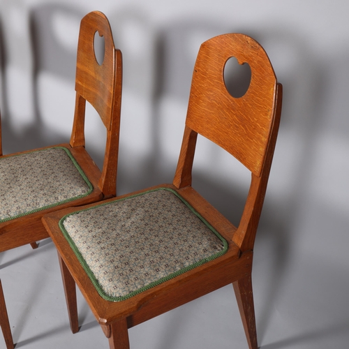 86 - RICHARD RIEMERSCHMID (1868 - 1957), a set of 4 Arts and Crafts or Jugendstil chairs made by Vereinig... 