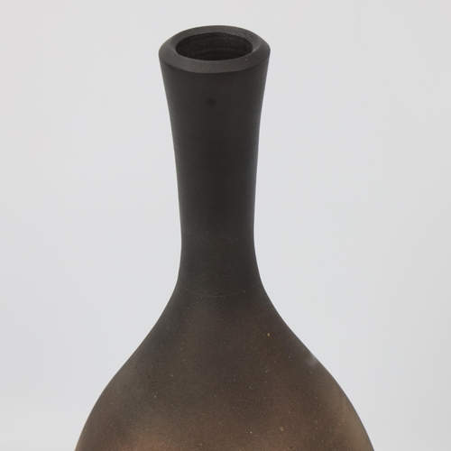 96 - PETER LANE (b.1932), a studio ceramic porcelain vase, with matt graduated glaze, signed to base, hei... 