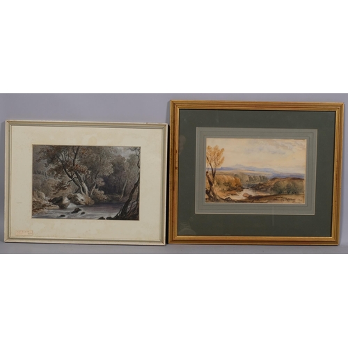 632 - 5 various 19th century watercolours, including Adolphe Ragon, R P Leitch, E Becker, and G R Vawser, ... 