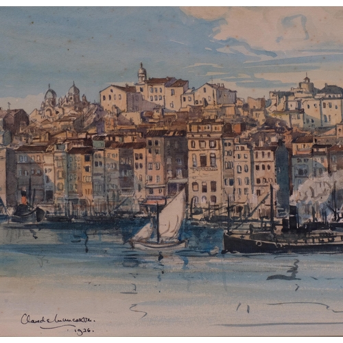 640 - Folder of early 20th century watercolours