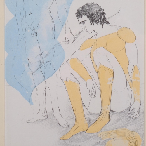 649 - Elizabeth Frink (1930-1993), lithograph on Antique laid paper, Apollo breathed power into Hector, fr... 