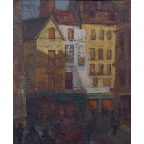 670 - Joan Oxland (1920-2009), oil on canvas, No.3 Quartier Latin, signed and dated 1953, 59cm x 49cm, fra... 