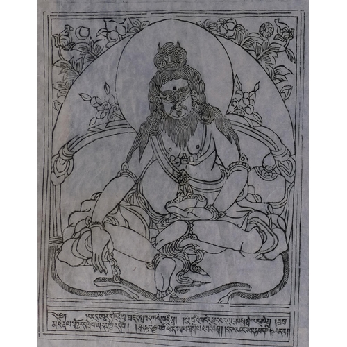 679 - A folder of Tibetan woodblock prints