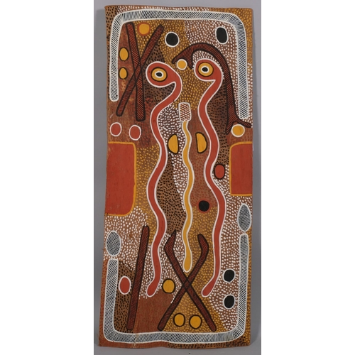 698 - Australian Aboriginal bark painting, 