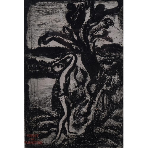 716 - Georges Rouault, Frontispiece, example proof with stamps for Reincarnation Du Pere Ubu, image 30cm x... 