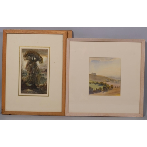 723 - John Marshall (1911 - 1995), 4 landscapes, watercolours, 18cm x 20cm, framed (4)