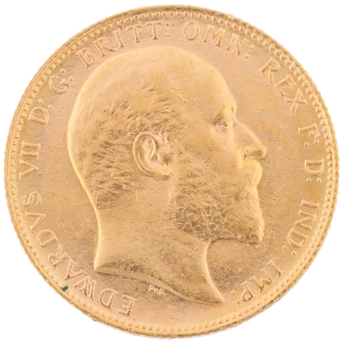 1337 - An Edward VII 1902 gold full sovereign coin, Perth Mint, 7.9g