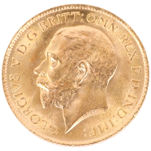 1338 - A George V 1914 gold half sovereign coin, 3.9g