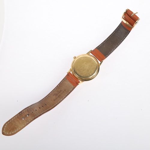 1003 - ZENITH - an 18ct gold automatic calendar wristwatch, circa 1960s, champagne dial with applied baton ... 
