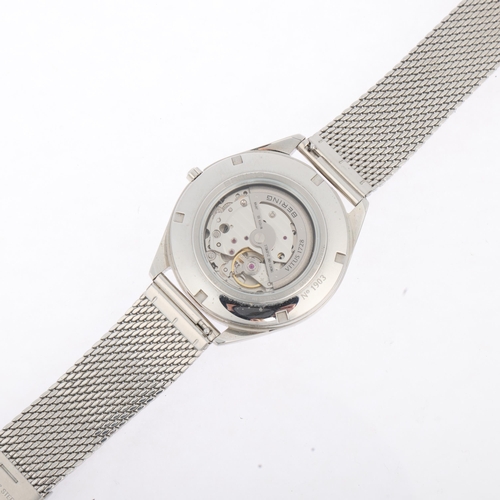 1018 - BERING - a stainless steel automatic bracelet watch, ref. 16243-000, white dial with applied baton h... 