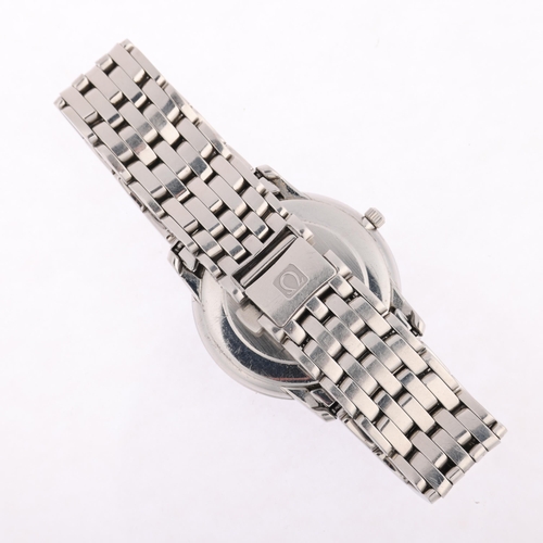 1023 - OMEGA - a stainless steel DeVille Prestige quartz calendar bracelet watch, ref. 196.1150, circa 1998... 