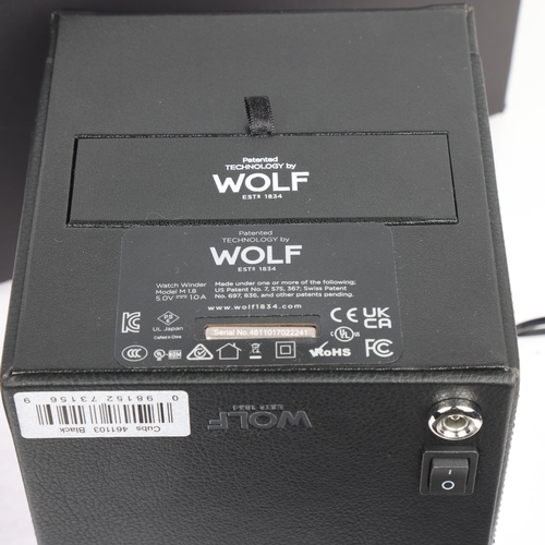 1062 - WOLF - a near new Cub Module 1.8 single watch winder, boxed with accessories and power lead (RRP £27... 