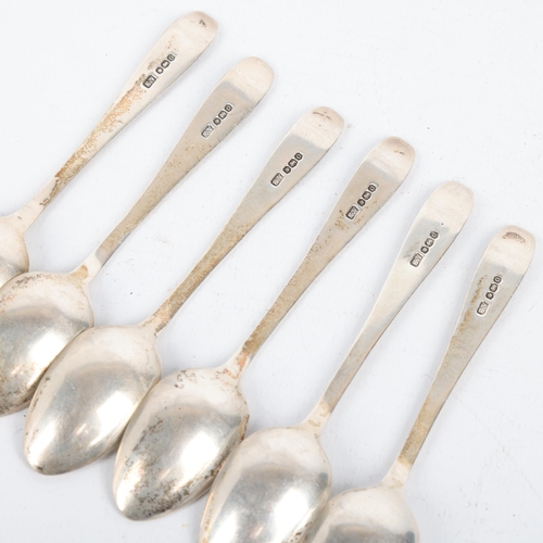 1695 - A set of 6 George V silver coffee spoons, Emile Viner, Sheffield 1931, 11cm, 2.5oz total