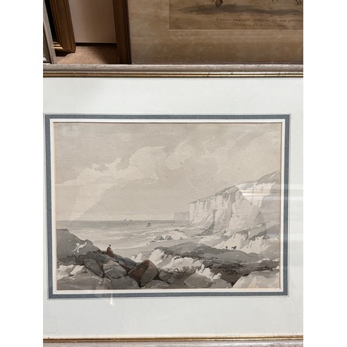 632 - 5 various 19th century watercolours, including Adolphe Ragon, R P Leitch, E Becker, and G R Vawser, ... 