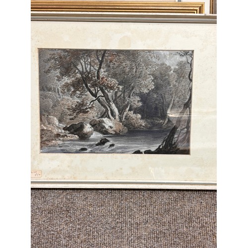 632 - 5 various 19th century watercolours, including Adolphe Ragon, R P Leitch, E Becker, and G R Vawser, ... 