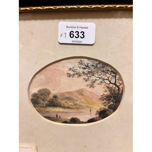 633 - 7 various 19th century watercolours, including Lady Gordon, and J C Bourne, framed (7)