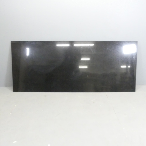 128 - A modern polished granite table top. 186x76cm.