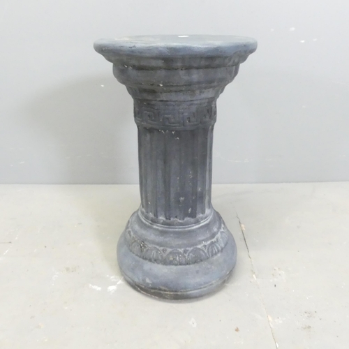 137 - A stone Doric column. 28x48cm.