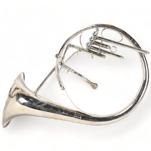 350 - A mid 20th century Helicon, brass section instrument, in hard case, originally from the Roy Castle c... 