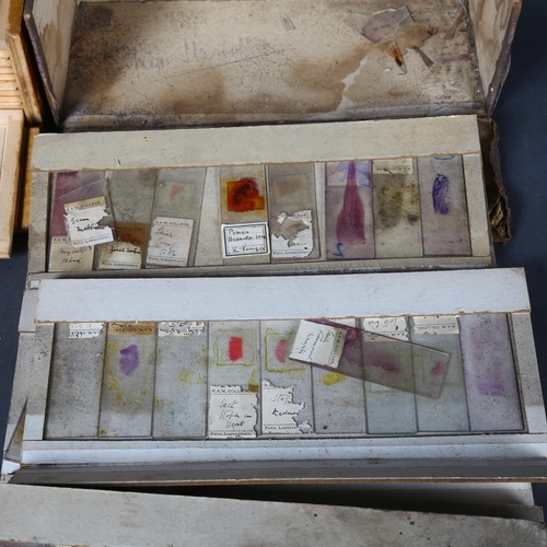 245 - Approximately 75 early 20th Century Human histological microscope slides prepared by the same hand, ... 