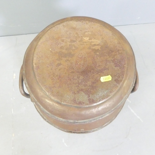 193 - A copperised milk churn, marked CWS. 37x52cm.