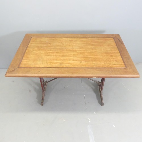 307 - LOUIS VUITTON - A rare original Art Deco table, with maker's relief medallion, produced as part of a... 