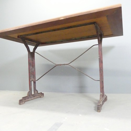 307 - LOUIS VUITTON - A rare original Art Deco table, with maker's relief medallion, produced as part of a... 