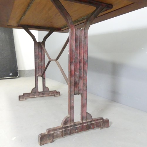 307 - LOUIS VUITTON - A rare original Art Deco table, with maker's relief medallion, produced as part of a... 