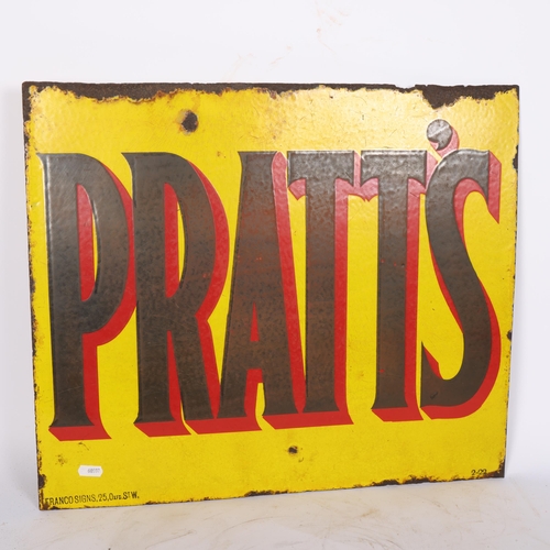 48 - An early 20th century double-sided enamel sign 