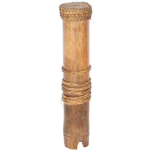 239 - A Malaysian Aboriginal blowpipe container for poison darts, used by the Saki tribes during the Japan... 