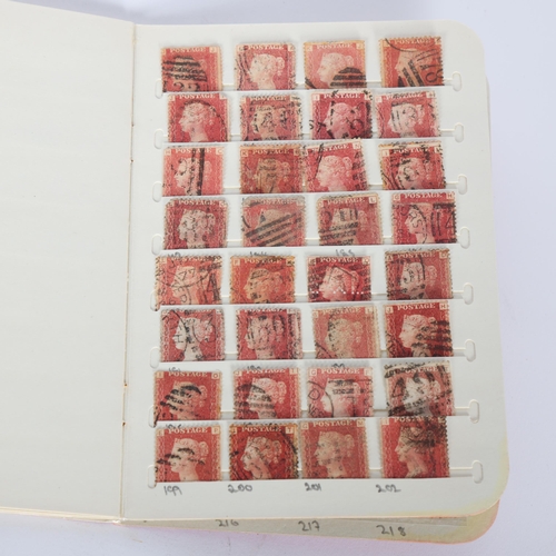 250 - A small album of Queen Victoria Penny Red plates