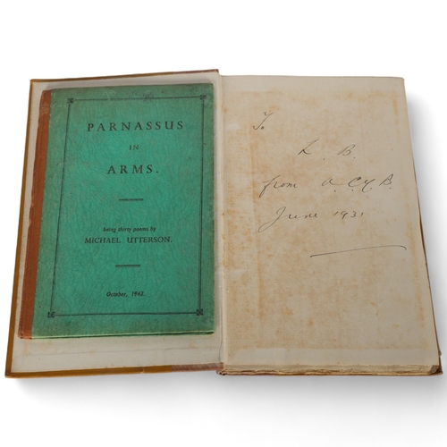 276 - The Ballad of Reading Gaol, by Oscar Wilde, 7th edition, and Parnassus In Arms, by Michael Utterson,... 