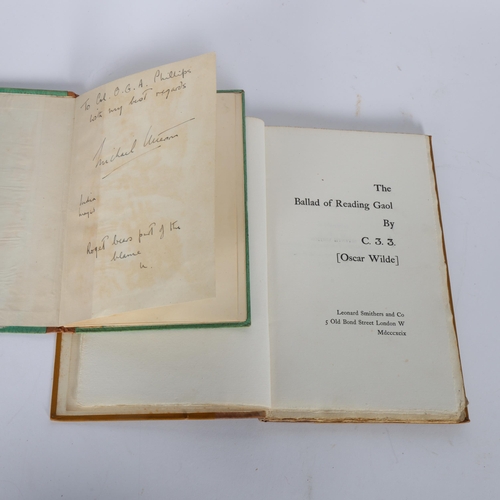 276 - The Ballad of Reading Gaol, by Oscar Wilde, 7th edition, and Parnassus In Arms, by Michael Utterson,... 