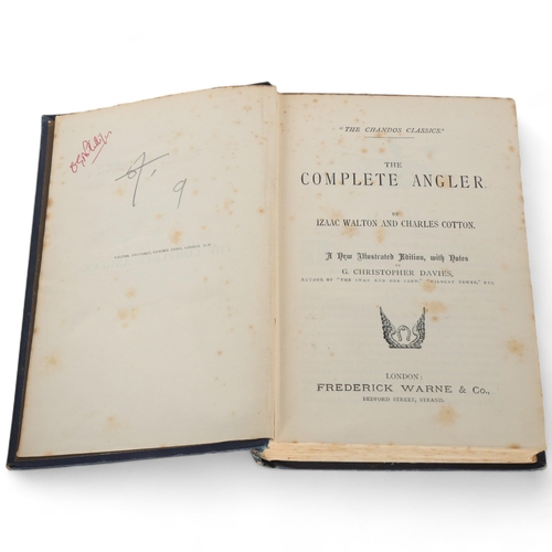 278 - Hardback edition, The Complete Angler, by Isaac Walton and Charles Cotton, 1888 Chandos Classic