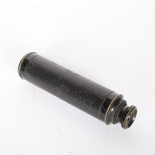 283 - A brass 3-draw telescope 