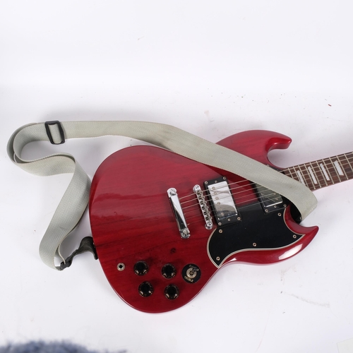 296 - A Westfield 6-string electric guitar, with associated softshell casing