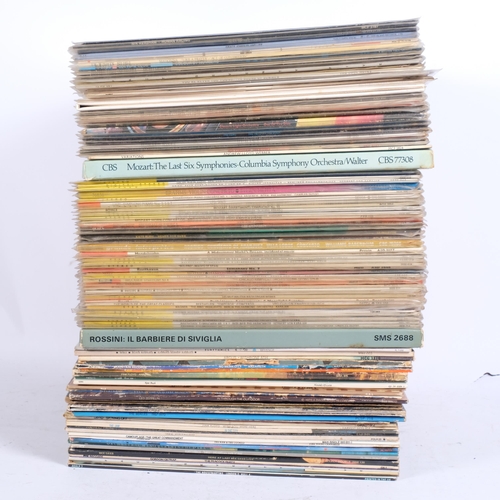 341 - A quantity of vinyl LPs, various 1980s popular music and Classical vinyl, artists include The Beatle... 