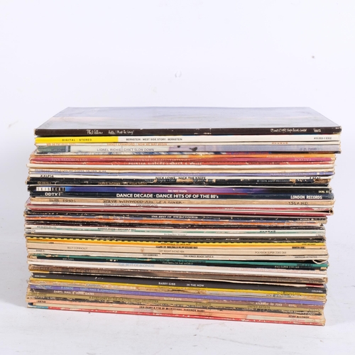 342 - A quantity of vinyl LPs and 12