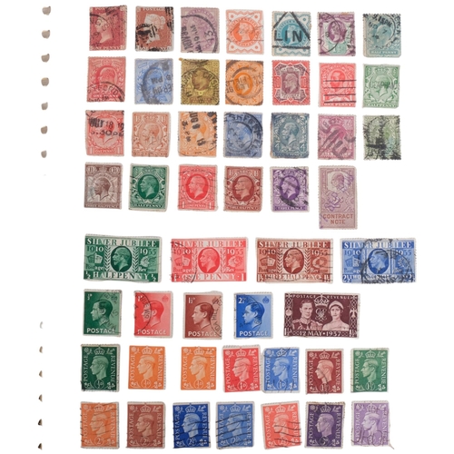 104 - A Stanley Gibbons stamp album, containing Great British stamps including Penny Reds, Penny Lilac, et... 