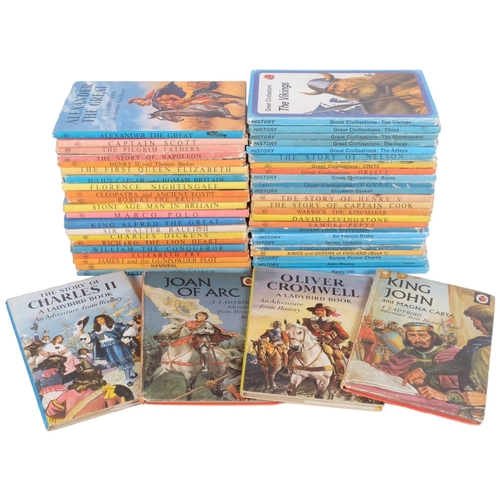 106 - A collection of Ladybird history books, including some First Editions