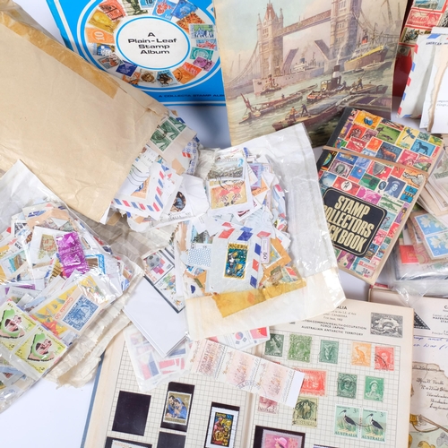 117 - A large quantity of UK and worldwide used stamps, albums, loose stamps, etc