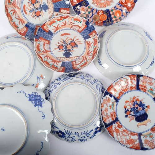 170 - 8 various Oriental Imari decorated plates