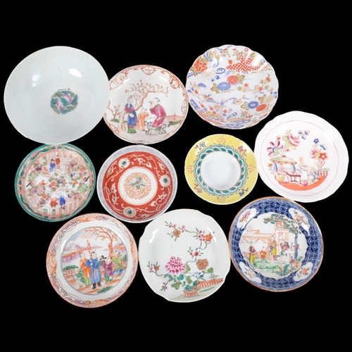 179 - Various Oriental saucers and dishes (10)