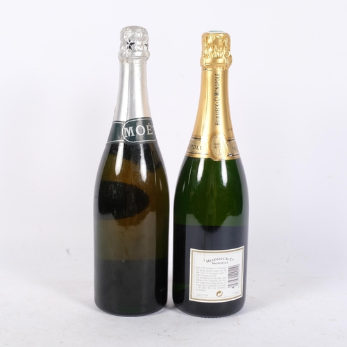 1047 - A bottle of Heidsieck 1997 Champagne, and a bottle of Moet 1977 Jubilee Champagne