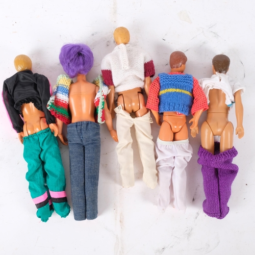 787 - A selection of toy dolls, including various 1960s Ken dolls by Mattel Incorporated (5)