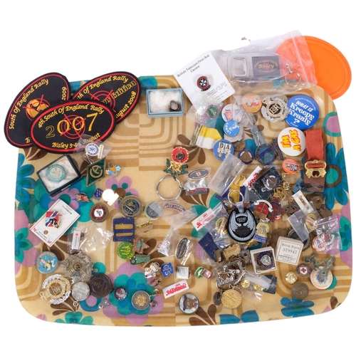 790 - A large selection of Vintage badges and patches, including various associated with the British Legio... 