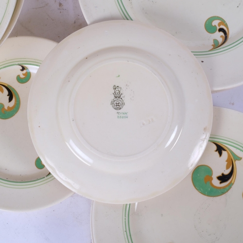 830 - A Royal Doulton Lynn pattern part dinner service, including 6 dinner plates, several side dishes, a ... 