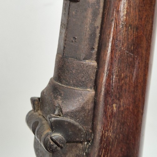 72 - An Antique bolt action rifle, various touch marks but no maker's marks, no. to the barrel 1867, impr... 